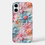 Pastel Bloemen Telefoon Case (Achterkant)