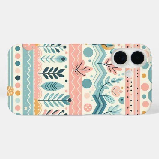 Pastel Bloemen Telefoonhoes Case-Mate iPhone Case (Achterkant (horizontaal))