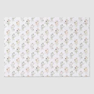 Pastel Bloemen Tissuepapier