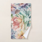 PASTEL BLOEMEN TUIN BADKAMER HANDDOEK SET (Handdoek)