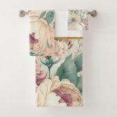 PASTEL BLOEMEN TUIN BADKAMER HANDDOEK SET (Insitu)