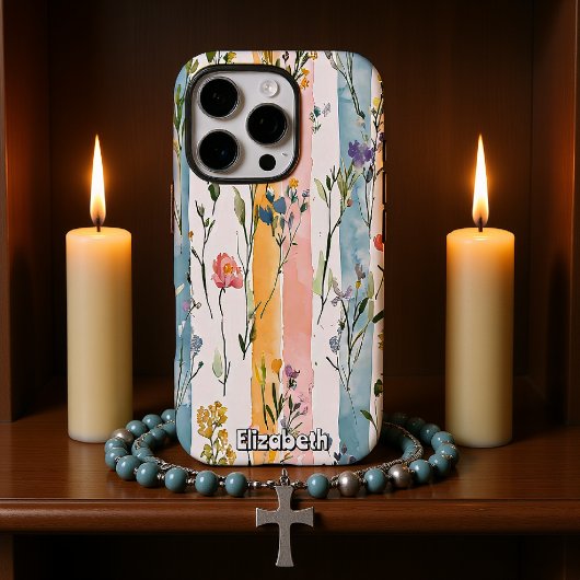 Pastel Bloemen Waterverf Case-Mate iPhone Case