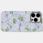 Pastel Bloemen Waterverf Vlinder Case-Mate iPhone Case (Achterkant (horizontaal))