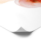  Pastel Bloemen Welkom Baby shower Poster (Hoek)