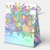 Pastel Bloemen Witte Trouw  Bedankdoosjes (Achterkant)