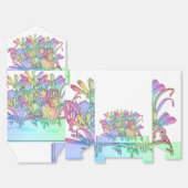 Pastel Bloemen Witte Trouw  Bedankdoosjes (Ongevouwen)