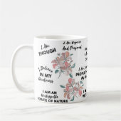 Pastel Bloemen Zelf Liefde Koffiemok (Links)