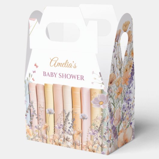 Pastel Bloemenboek Thema Baby shower Bedankdoosjes (Geopend)