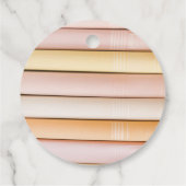 Pastel Bloemenboek Thema Baby shower Bedankjes Labels (Achterkant)