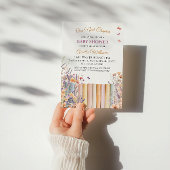 Pastel Bloemenboek Thema Baby shower Kaart