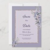 Pastel bloemenboeket waterverf Save the Date Kaart (Voorkant)