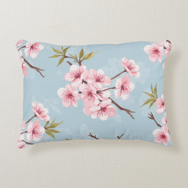 Pastel Bloemendeken Accent Kussen (Voorkant)