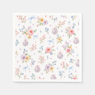 Pastel Bloemendisco Tuin Bruiloftsborrel Servet