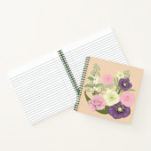 Pastel Bloemendisplay Notitieboek (Binnen)