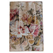 Pastel Bloemengeborduurde Fotografie Medium Cadeauzakje (Achterkant)