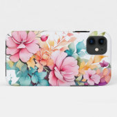 Pastel Bloemenkunst Case-Mate iPhone Case (Achterkant (horizontaal))