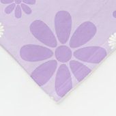 Pastel Bloemenpatroon LAVENDER Fleece Deken (Hoek)