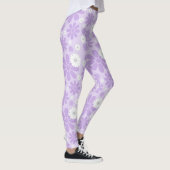 Pastel Bloemenpatroon LAVENDER Leggings (Rechts)