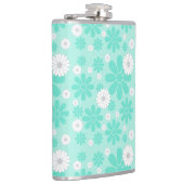 Pastel Bloemenpatroon MINT Heupfles (Rechts)