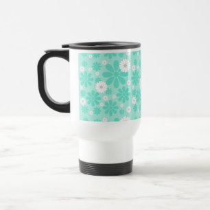 Pastel Bloemenpatroon MINT Reisbeker