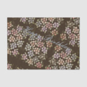 Pastel bloemenpatroon tissuepapier (Voorkant)