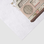 Pastel Bloemenradio Kunst voor Decoupage Tissuepapier (Detail)