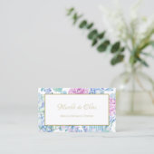 Pastel Bloemensalon Visitekaartje (Staand voorkant)