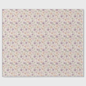 Pastel Bloemenschets Cadeaupapier (Vlak)