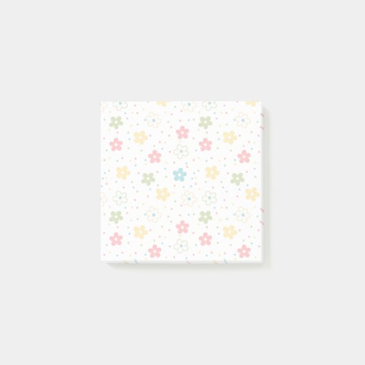 Pastel Bloemenschikking Post-it® Notes (Voorkant)