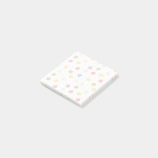 Pastel Bloemenschikking Post-it® Notes (Schuin)