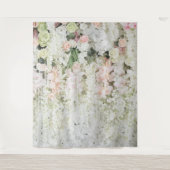 Pastel bloemenslinger bruiloftsrequisiet wandkleed (Voorkant)