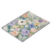 Pastel Bloementuin Bloem Klassiek Notitieboek (Linkerzijde)