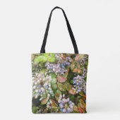 Pastel Bloementuin Boodschappentas Tote Bag (Achterkant)