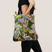 Pastel Bloementuin Boodschappentas Tote Bag (Dichtbij)