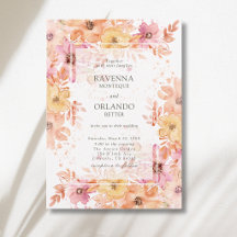 Pastel Bloementuin Botanische Romantische Bruiloft