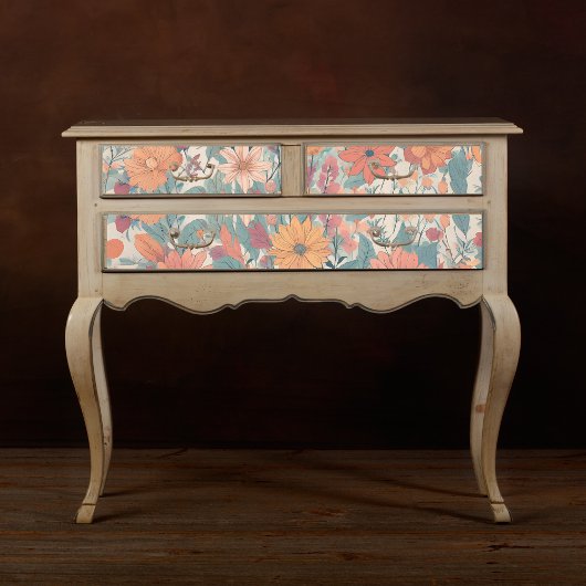 Pastel Bloementuin Decoupage Tissuepapier