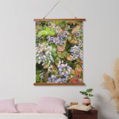 Pastel Bloementuin Tapijt Hangend Wandkleed (Slaapkamer)