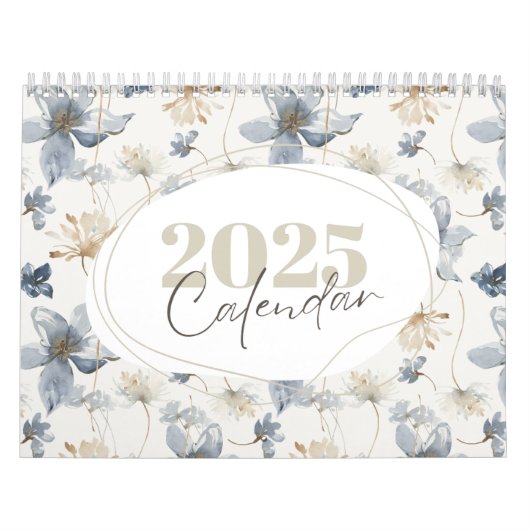 Pastel Bloemenwandkalender, 2025 wandkalender, F Kalender (Hoes)