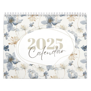 Pastel Bloemenwandkalender, 2025 wandkalender, F Kalender