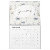Pastel Bloemenwandkalender, 2025 wandkalender, F Kalender (Jan 2026)