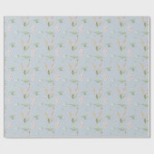 Pastel Bloemenweide Inpakpapier (Vlak)