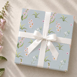 Pastel Bloemenweide Inpakpapier
