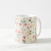 Pastel Bloemenweide Koffiemok (Voorkant rechts)
