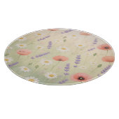 Pastel Bloemenweide Zachte Bloei Snijplank (Hoek)