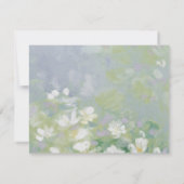 Pastel Bloemig Golf Notitiekaart Kaart (Achterkant)
