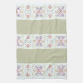 Pastel bloemig met lichtgroen theedoek (Verticaal)