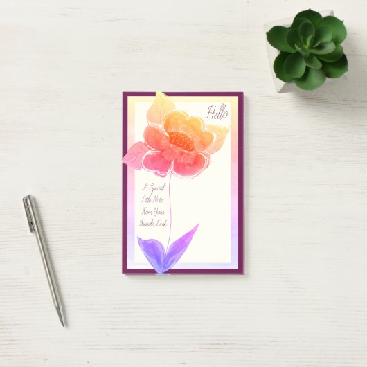 pastel bloemig post-it® notes (Kantoor)