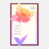 pastel bloemig post-it® notes (Voorkant)