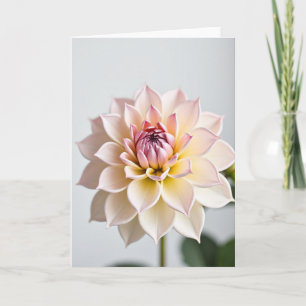Pastel Bloemige Bloesem Kunstkaart Kaart