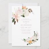 Pastel Bloemige Bruidsmeisjes Lunch Kaart (Voorkant)